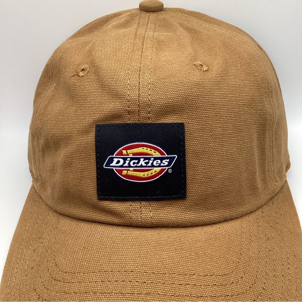 Dickies Washed Canvas Cap Baseball Hat Brown Duck Adjustable Snapback WH300BD - Picture 2 of 6